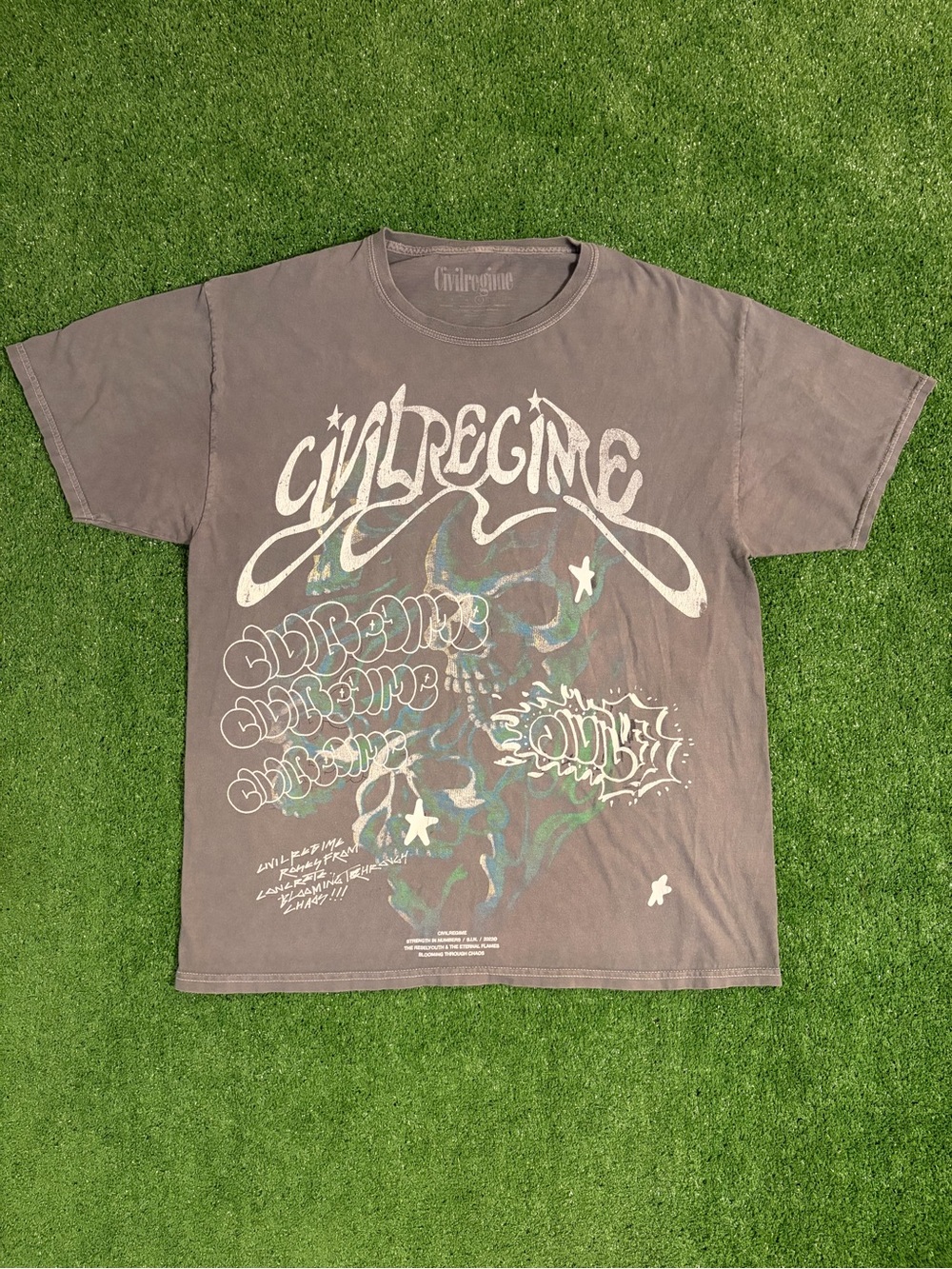Civil Regime Blooming Through Chaos Graphic T-Shirt